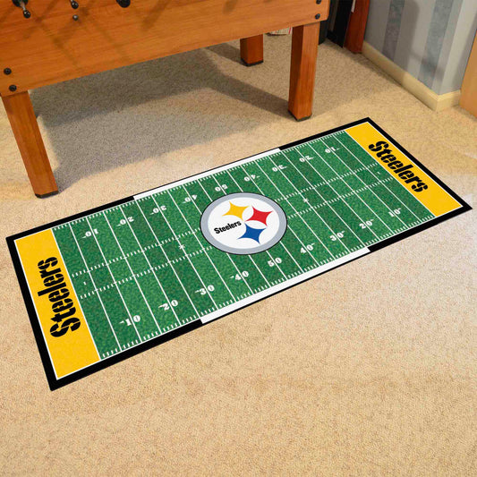 Pittsburgh Steelers Field Runner Mat - 30in. x 72in. - Pittsburgh Steelers