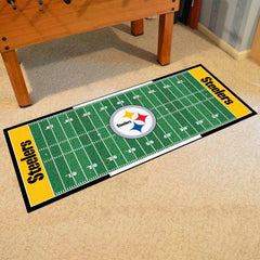 Pittsburgh Steelers Field Runner Mat - 30in. x 72in. - Pittsburgh Steelers