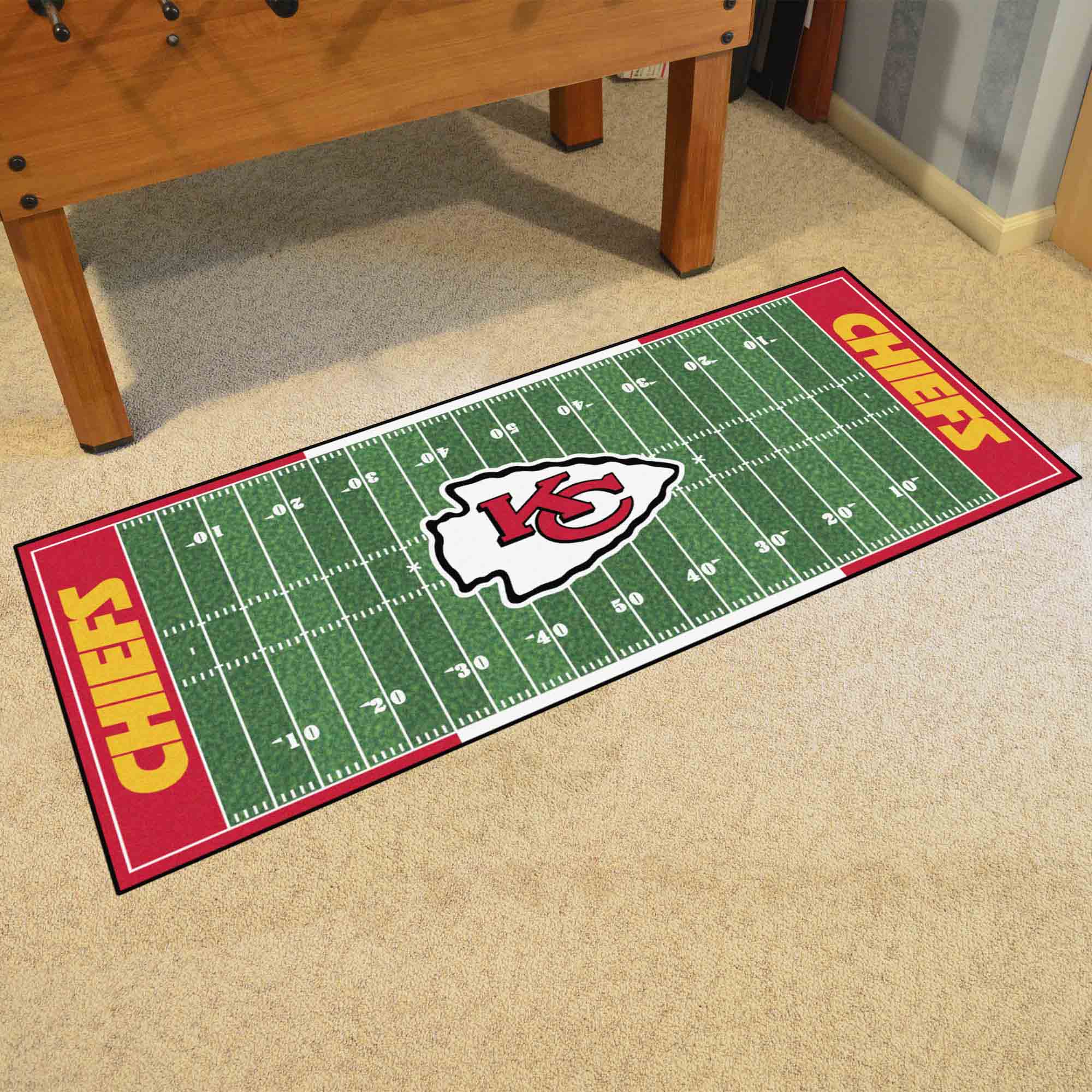 Kansas City Chiefs Field Runner Mat - 30in. x 72in. - Kansas City Chiefs
