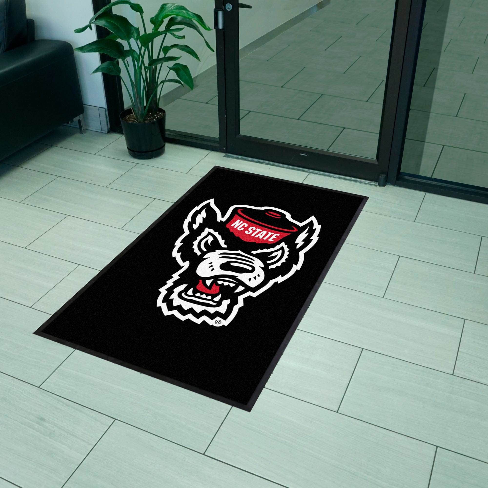 NC State 3X5 High-Traffic Mat with Durable Rubber Backing - Portrait Orientation - NC State