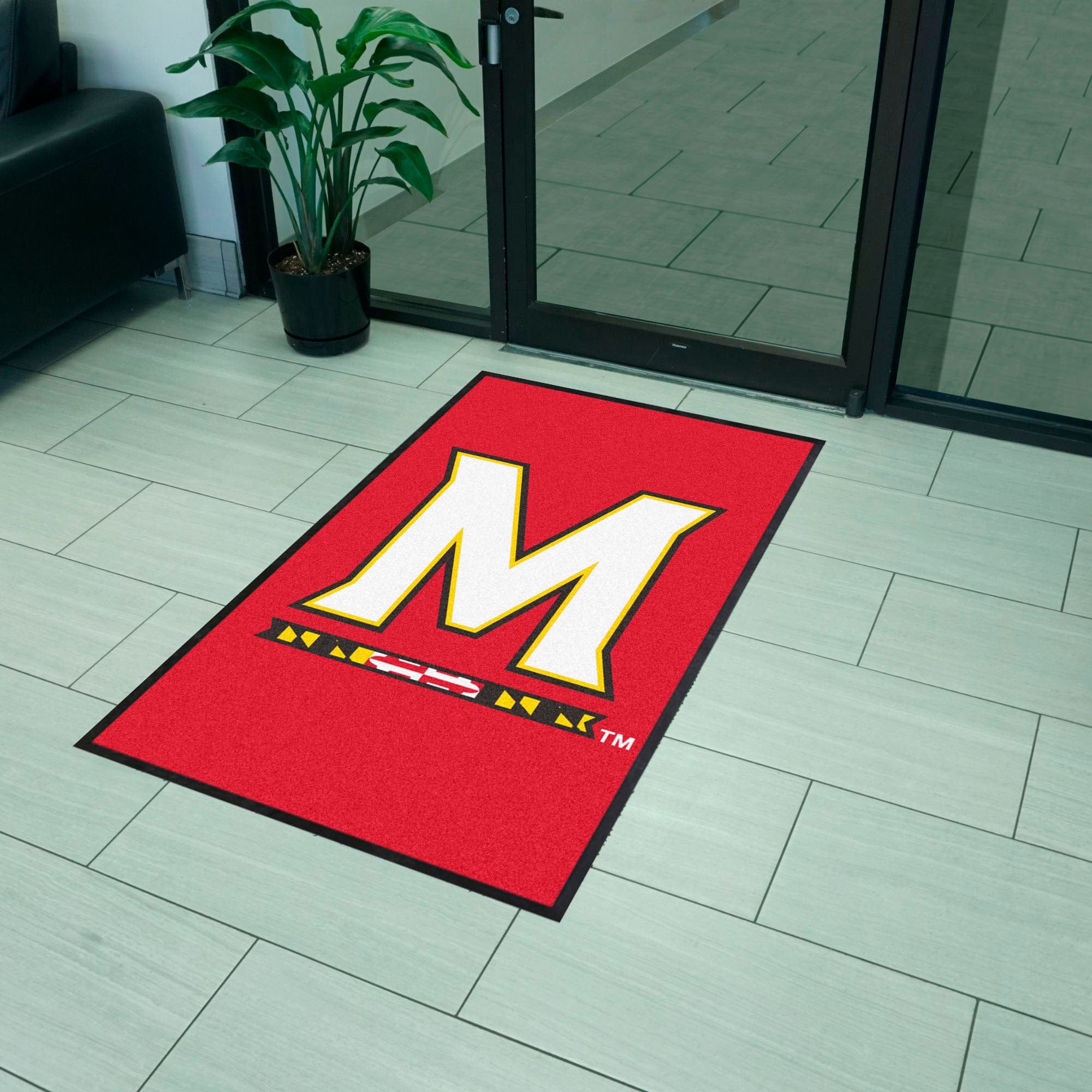 Maryland 3X5 High-Traffic Mat with Durable Rubber Backing - Portrait Orientation - Maryland