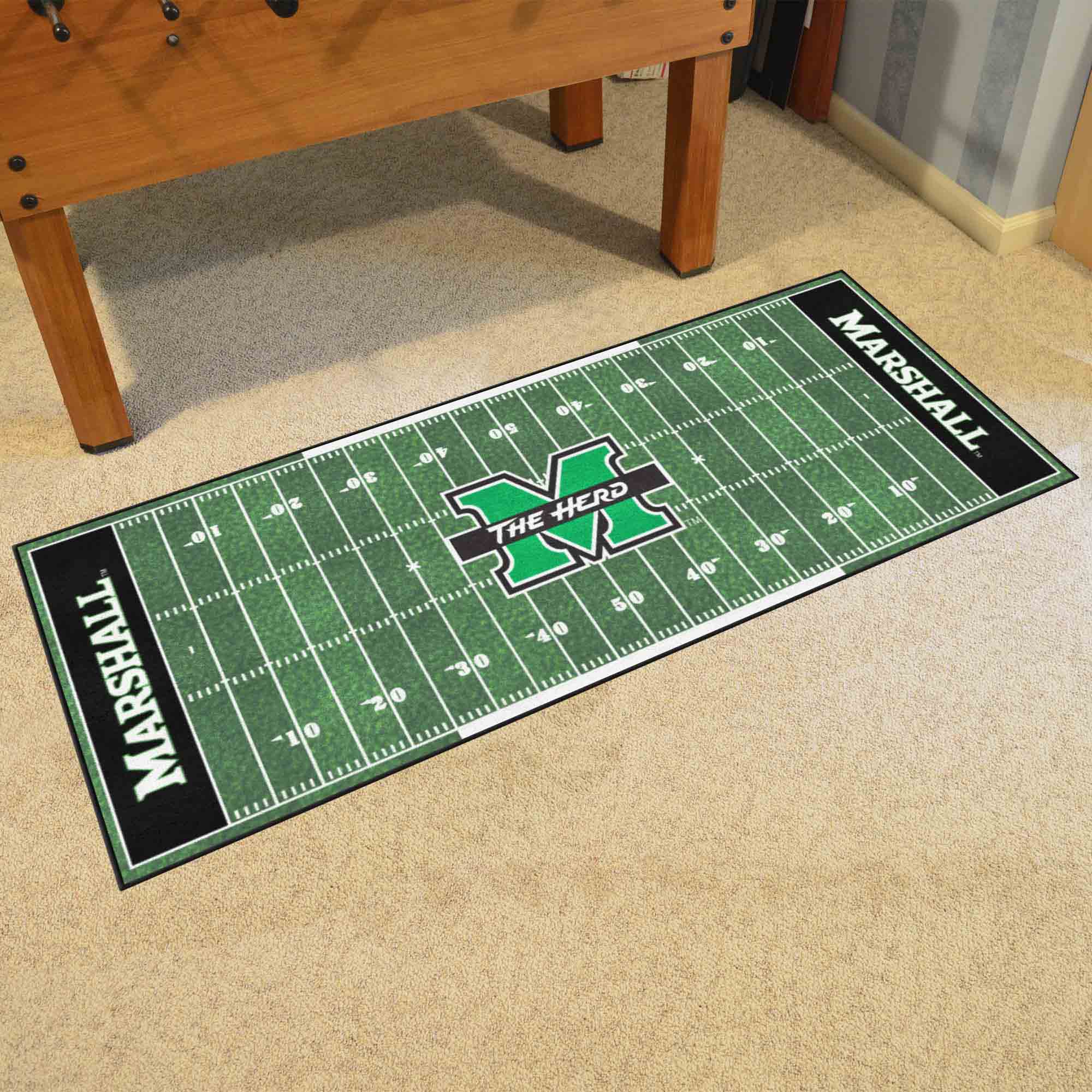 Marshall Thundering Herd Field Runner Mat - 30in. x 72in. - Marshall