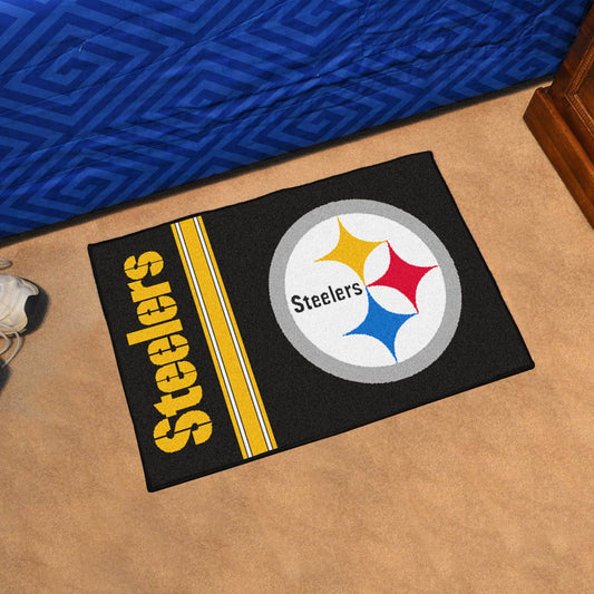 Pittsburgh Steelers Starter Mat Accent Rug Uniform Style - 19in. x 30in. - Pittsburgh Steelers