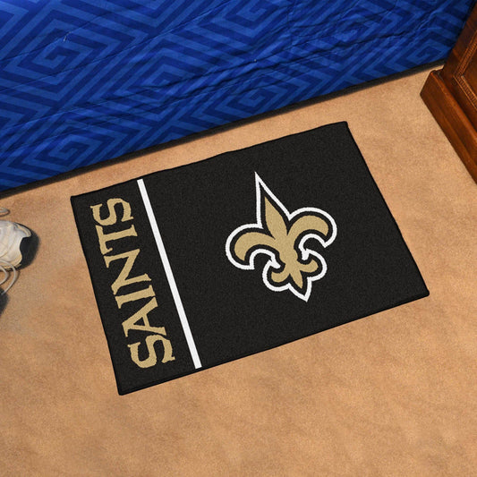 New Orleans Saints Starter Mat Accent Rug Uniform Style - 19in. x 30in. - New Orleans Saints