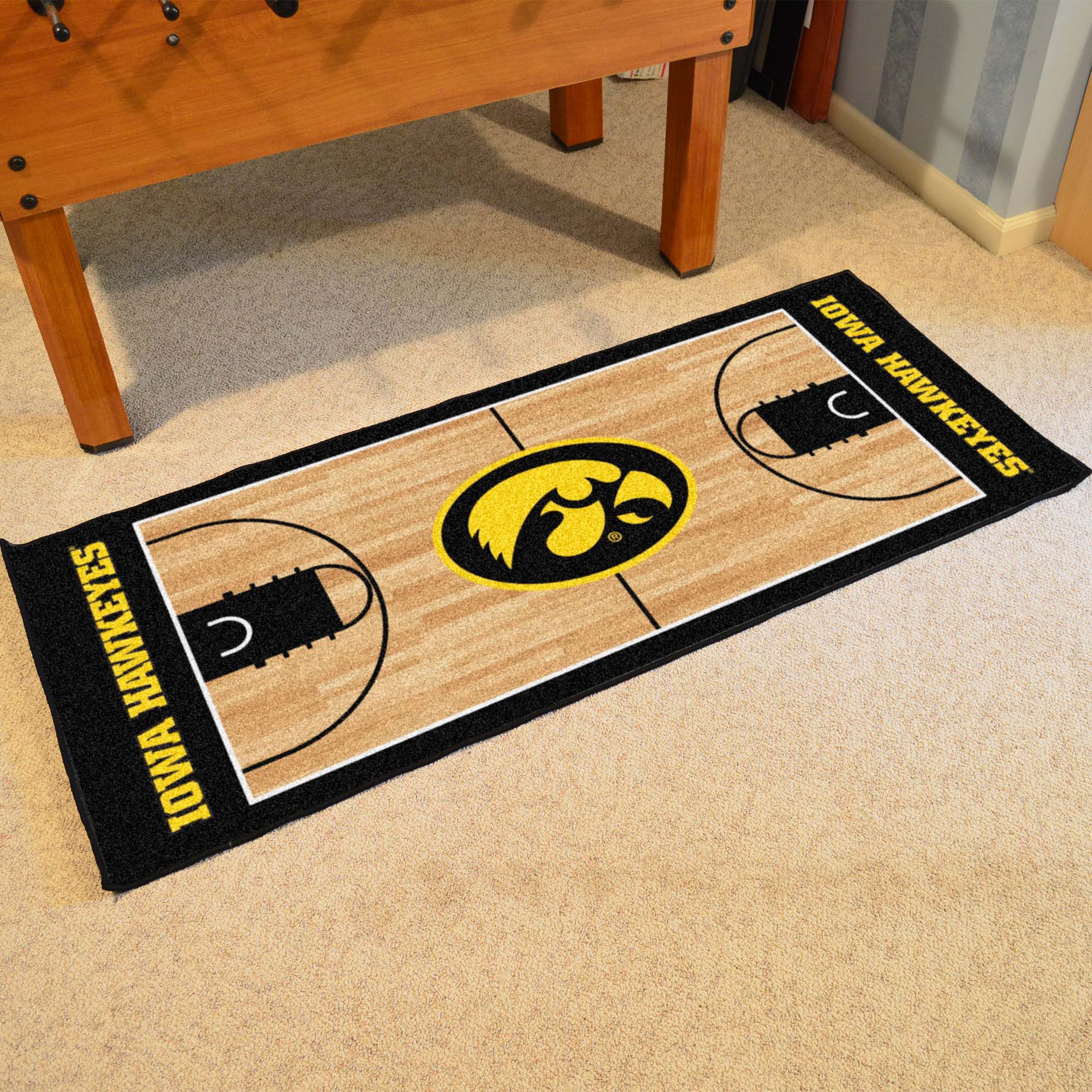 Iowa Hawkeyes Court Runner Rug - 30in. x 72in. - Iowa
