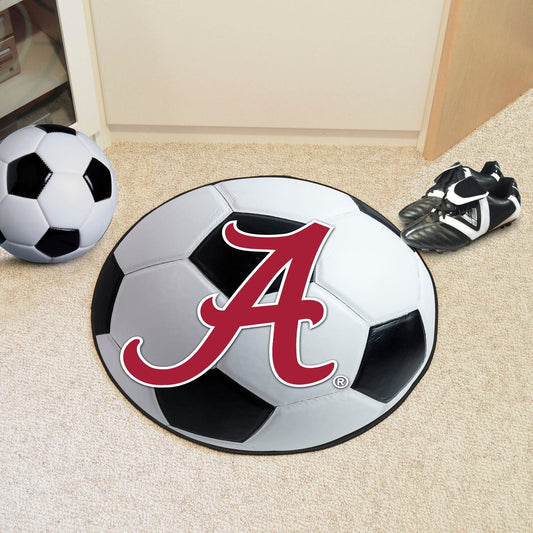 Alabama Crimson Tide Soccer Ball Rug - 27in. Diameter - Alabama