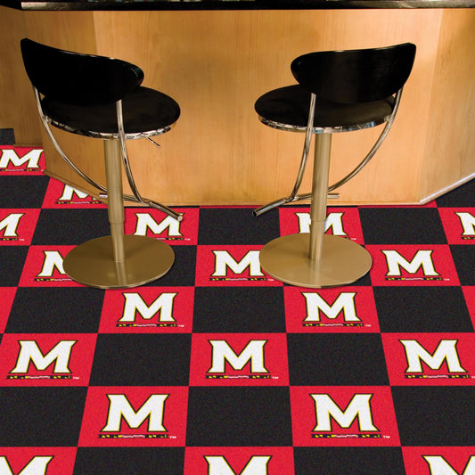 Maryland Terrapins Team Carpet Tiles - 45 Sq Ft. - Maryland