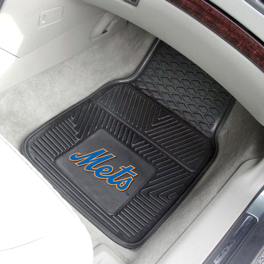 New York Mets Heavy Duty Car Mat Set - 2 Pieces - New York Mets
