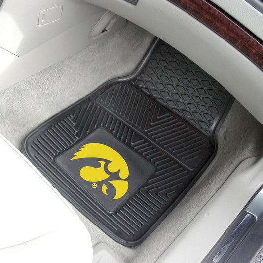 Iowa Hawkeyes Heavy Duty Car Mat Set - 2 Pieces - Iowa