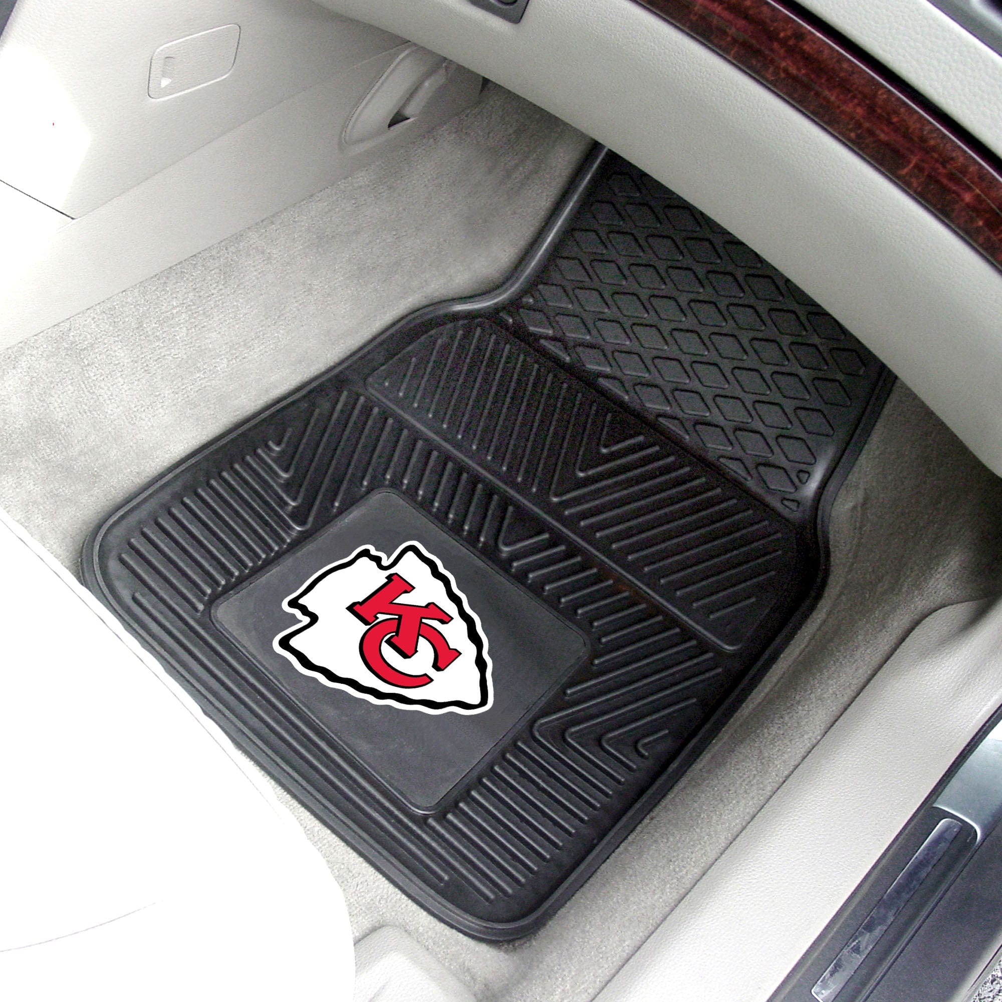 Kansas City Chiefs Heavy Duty Car Mat Set - 2 Pieces - Kansas City Chiefs