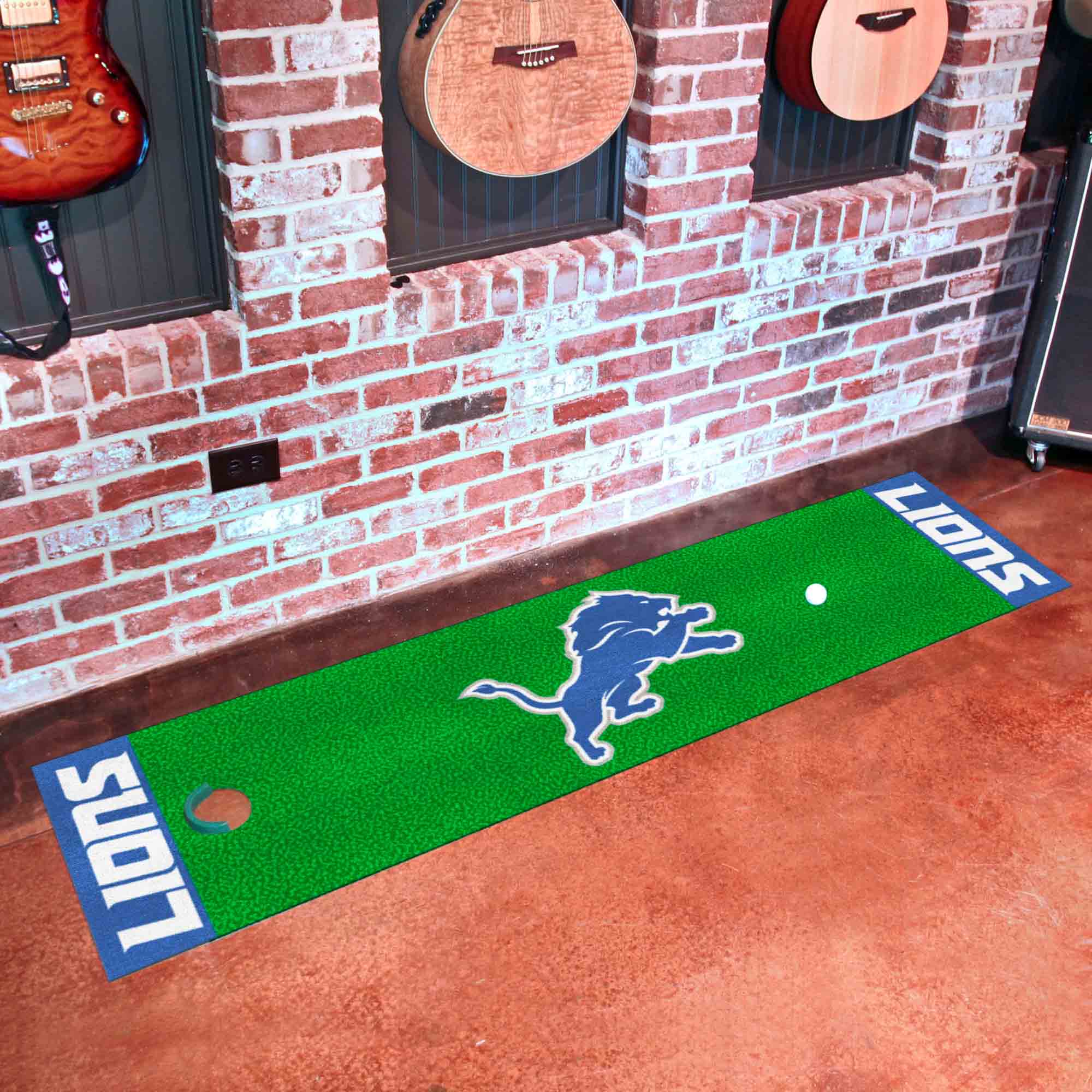 Detroit Lions Putting Green Mat - 1.5ft. x 6ft. - Detroit Lions