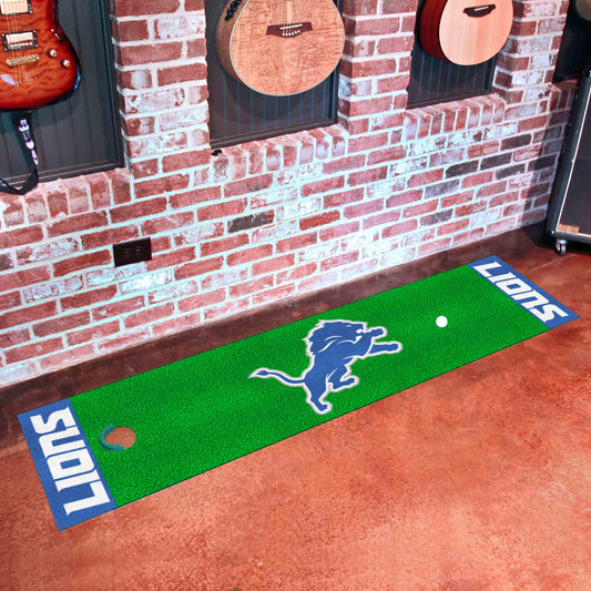 Detroit Lions Putting Green Mat - 1.5ft. x 6ft. - Detroit Lions