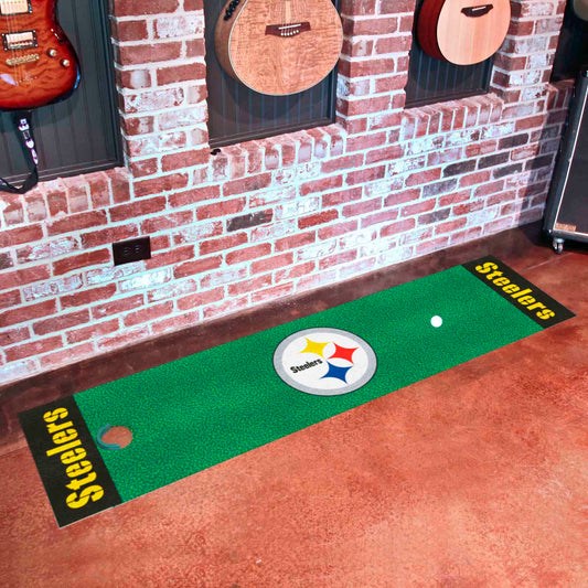 Pittsburgh Steelers Putting Green Mat - 1.5ft. x 6ft. - Pittsburgh Steelers