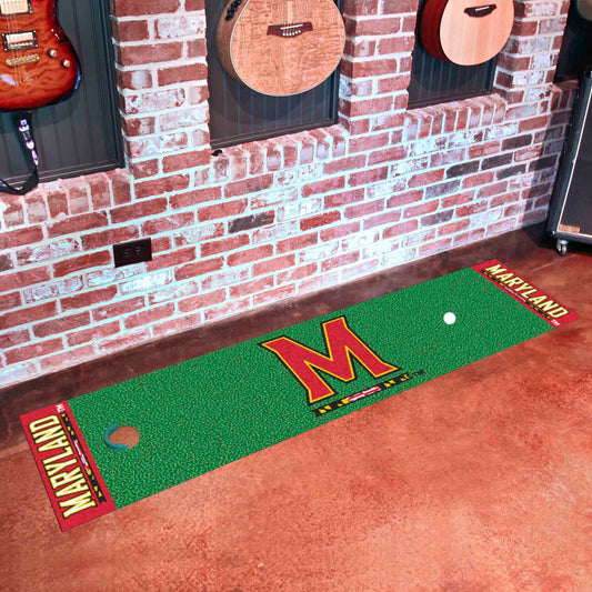 Maryland Terrapins Putting Green Mat - 1.5ft. x 6ft. - Maryland