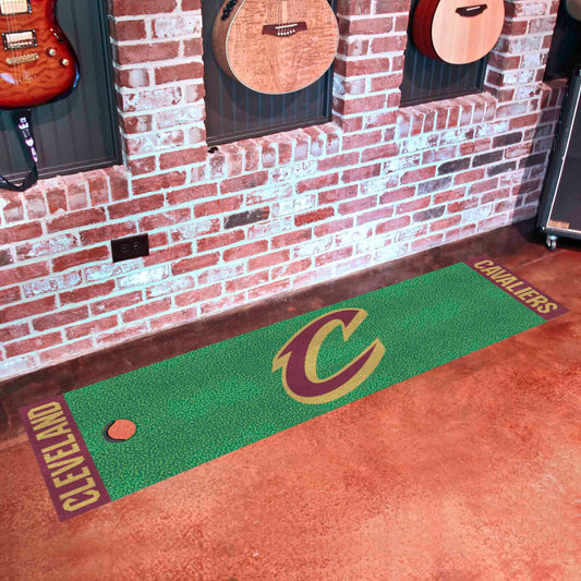 Cleveland Cavaliers Putting Green Mat - 1.5ft. x 6ft. - Cleveland Cavaliers