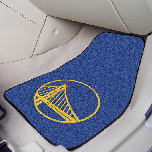 Golden State Warriors Front Carpet Car Mat Set - 2 Pieces - Golden State Warriors
