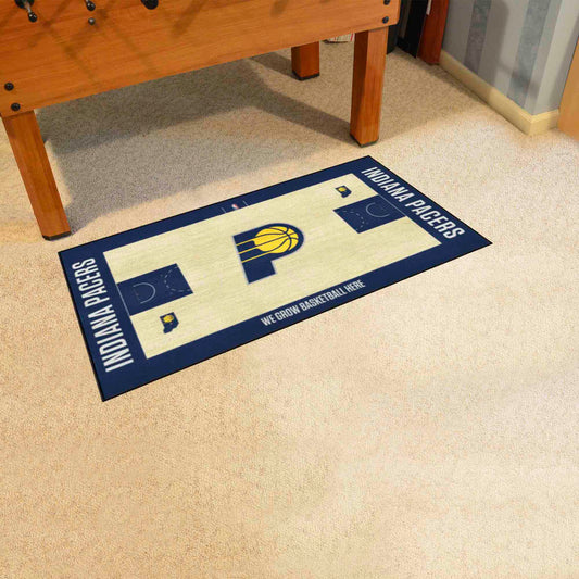 Indiana Pacers Large Court Runner Rug - 30in. x 54in. - Indiana Pacers