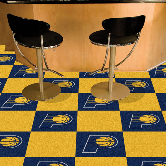 Indiana Pacers Team Carpet Tiles - 45 Sq Ft. - Indiana Pacers