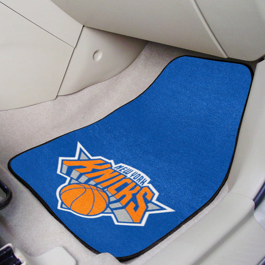 New York Knicks Front Carpet Car Mat Set - 2 Pieces - New York Knicks