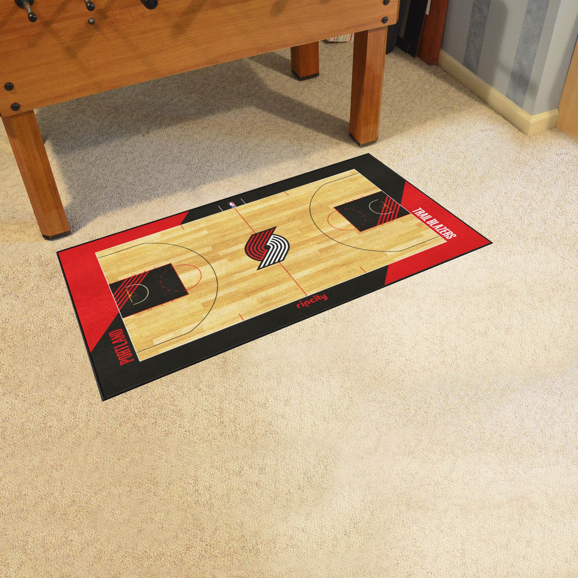 Portland Trail Blazers Large Court Runner Rug - 30in. x 54in. - Portland Trail Blazers