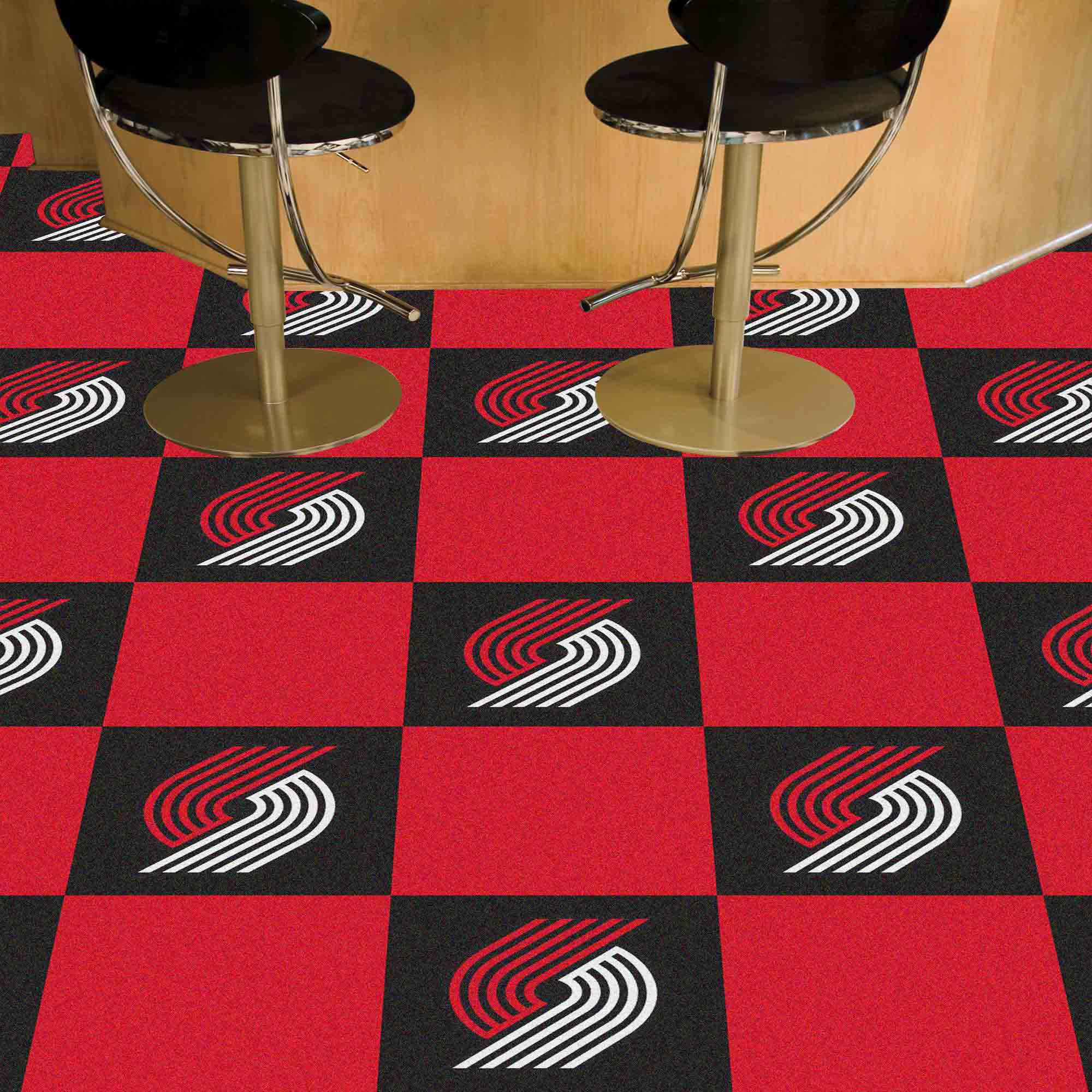 Portland Trail Blazers Team Carpet Tiles - 45 Sq Ft. - Portland Trail Blazers
