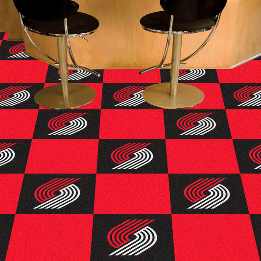 Portland Trail Blazers Team Carpet Tiles - 45 Sq Ft. - Portland Trail Blazers