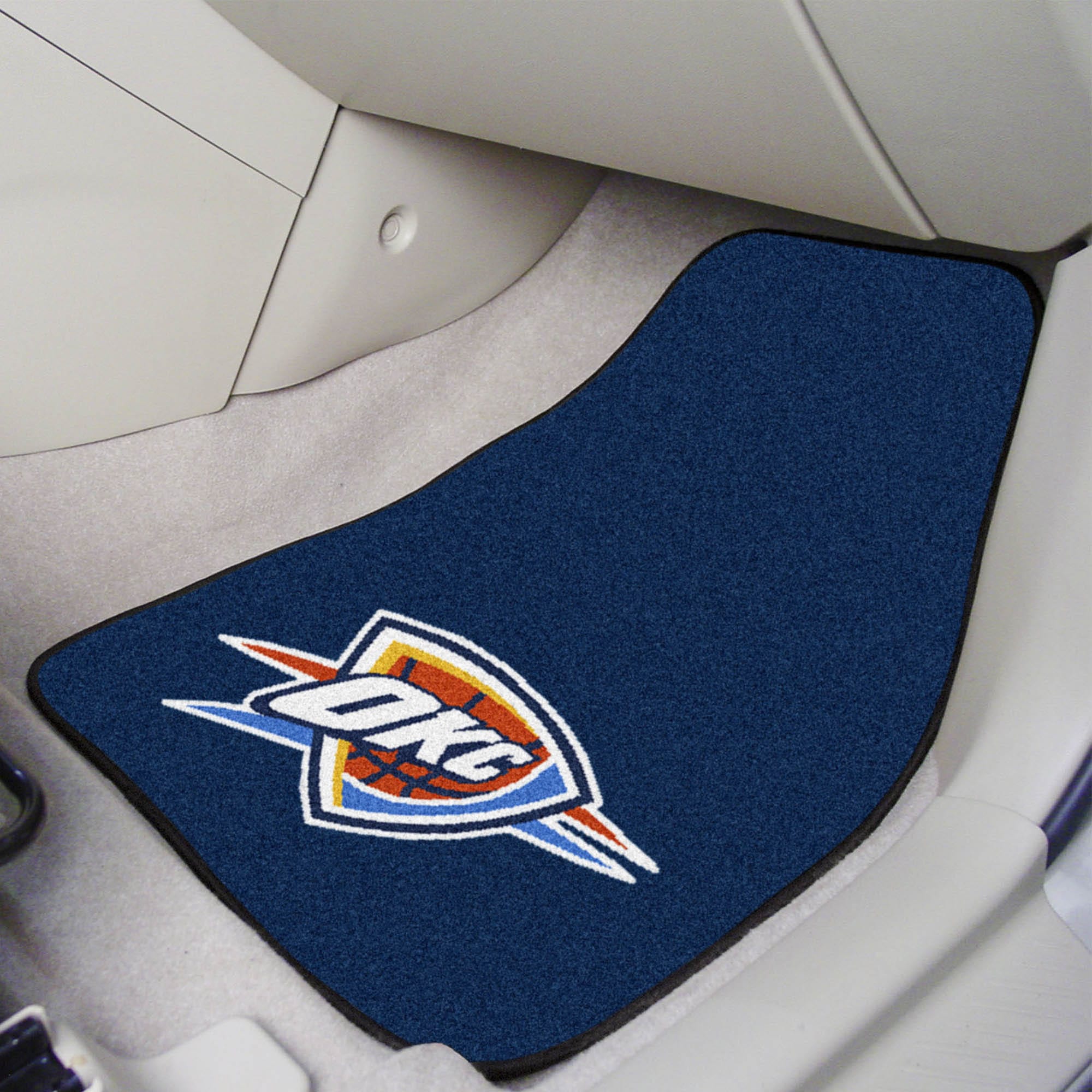 Oklahoma City Thunder Front Carpet Car Mat Set - 2 Pieces - Oklahoma City Thunder