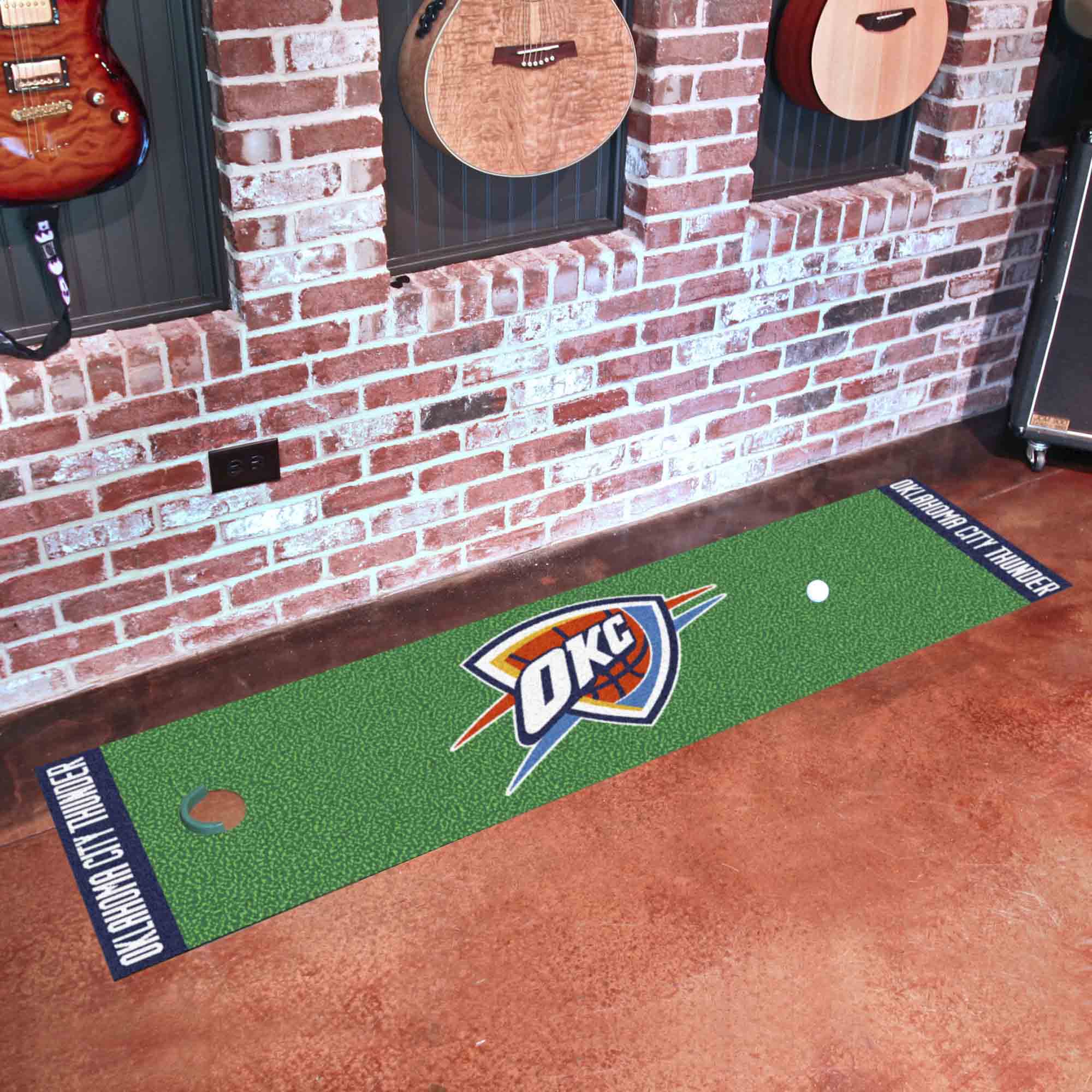 Oklahoma City Thunder Putting Green Mat - 1.5ft. x 6ft. - Oklahoma City Thunder