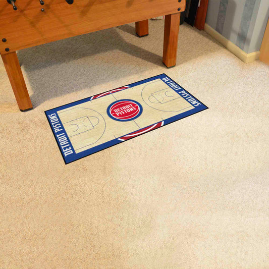 Detroit Pistons Pistons Court Runner Rug - 24in. x 44in. - Detroit Pistons