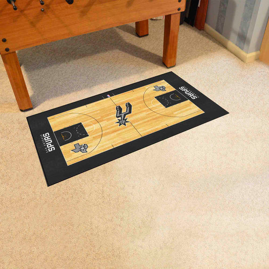 San Antonio Spurs Court Runner Rug - 24in. x 44in. - San Antonio Spurs