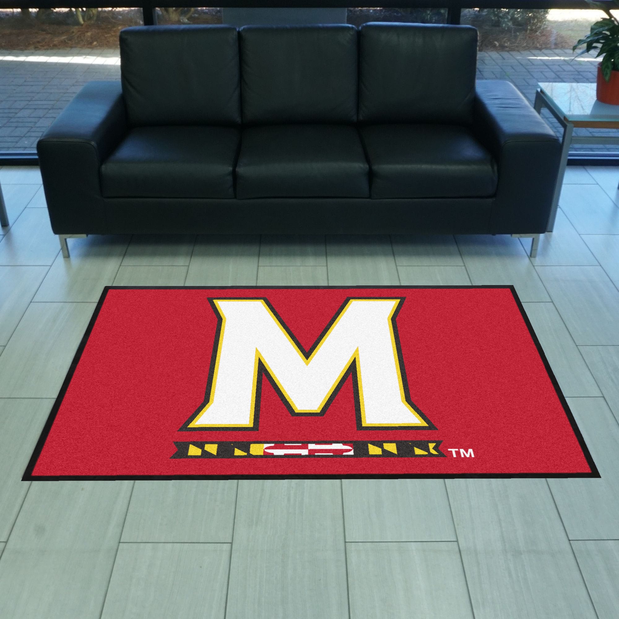 Maryland 4X6 High-Traffic Mat with Durable Rubber Backing - Landscape Orientation - Maryland