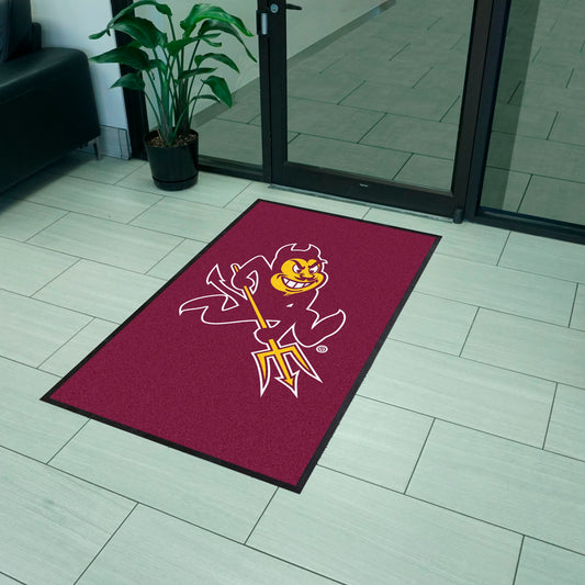 Arizona State 3X5 High-Traffic Mat with Durable Rubber Backing - Portrait Orientation - Arizona State