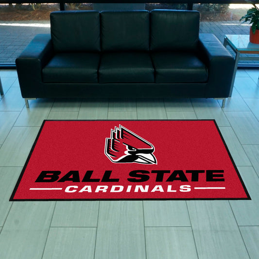 Ball State 4X6 High-Traffic Mat with Durable Rubber Backing - Landscape Orientation - Ball State