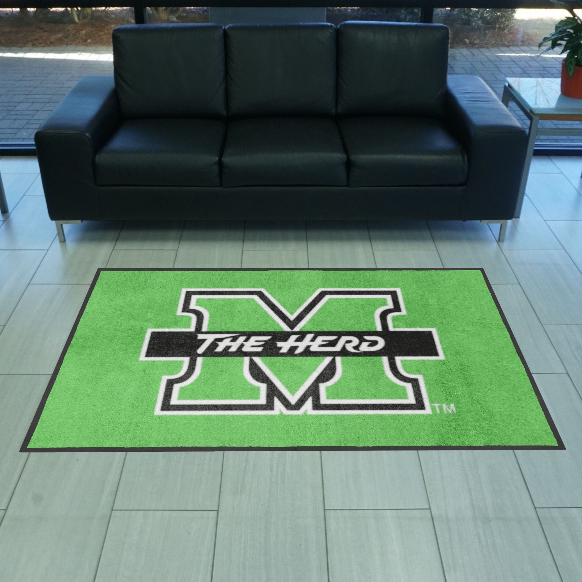 Marshall 4X6 High-Traffic Mat with Durable Rubber Backing - Landscape Orientation - Marshall