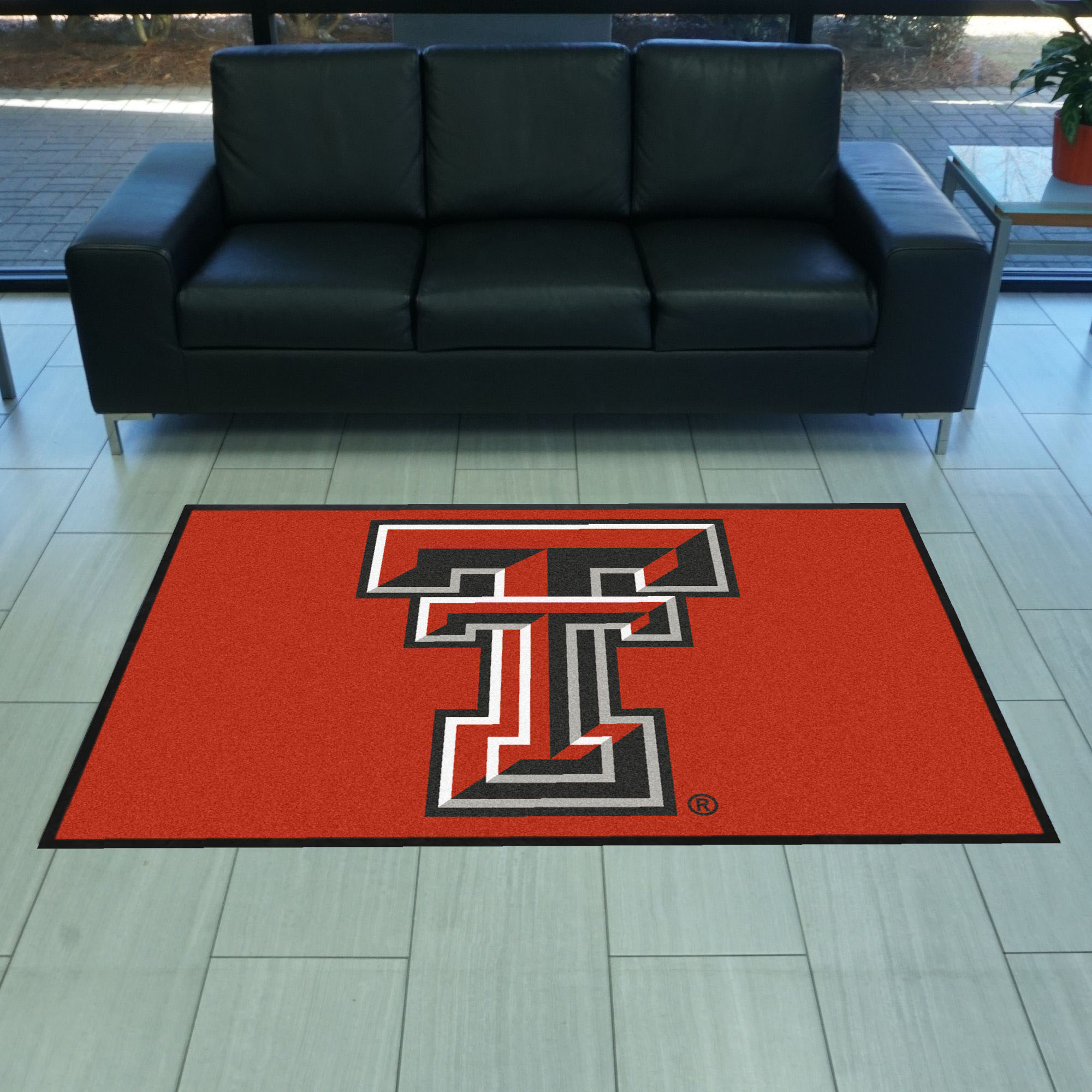 Texas Tech 4X6 High-Traffic Mat with Durable Rubber Backing - Landscape Orientation