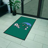Tulane 3X5 High-Traffic Mat with Durable Rubber Backing - Portrait Orientation - Tulane