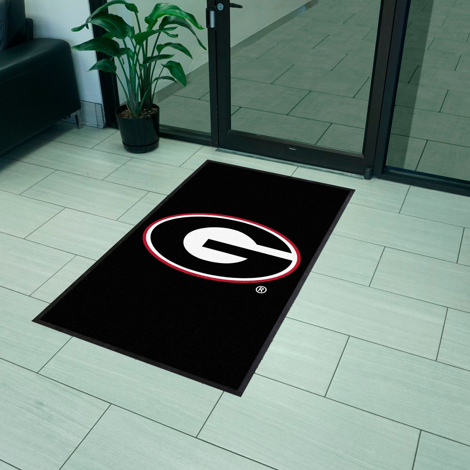 Georgia 3X5 High-Traffic Mat with Durable Rubber Backing - Portrait Orientation - Georgia