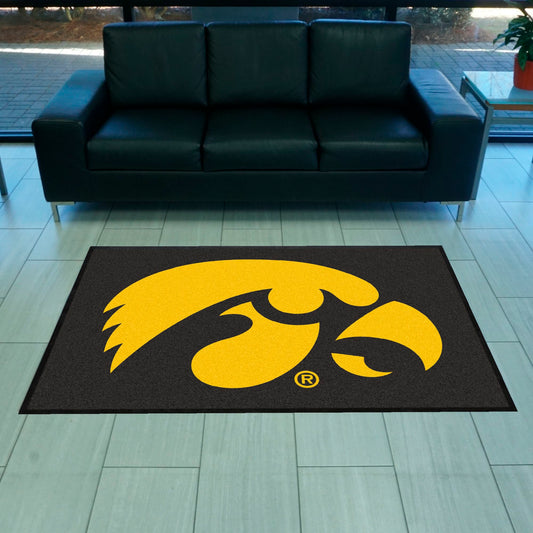 Iowa4X6 High-Traffic Mat with Durable Rubber Backing - Landscape Orientation - Iowa