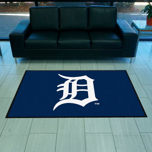 Detroit Tigers 4X6 High-Traffic Mat with Durable Rubber Backing - Landscape Orientation - Detroit Tigers