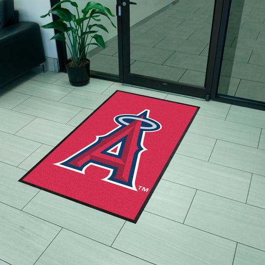 Los Angeles Angels 3X5 High-Traffic Mat with Durable Rubber Backing - Portrait Orientation - Los Angeles Angels