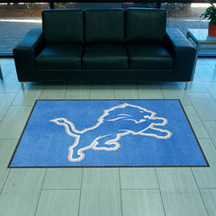 Detroit Lions 4X6 High-Traffic Mat with Durable Rubber Backing - Landscape Orientation - Detroit Lions