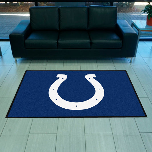 Indianapolis Colts 4X6 High-Traffic Mat with Durable Rubber Backing - Landscape Orientation - Indianapolis Colts