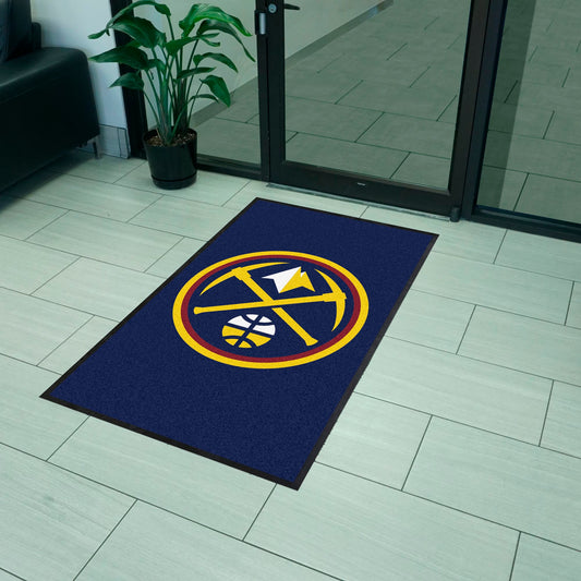 Denver Nuggets 3X5 High-Traffic Mat with Durable Rubber Backing - Portrait Orientation - Denver Nuggets