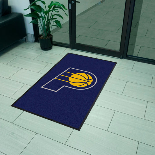 Indiana Pacers 3X5 High-Traffic Mat with Durable Rubber Backing - Portrait Orientation - Indiana Pacers