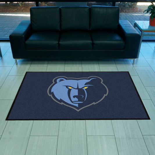 Memphis Grizzlies 4X6 High-Traffic Mat with Durable Rubber Backing - Landscape Orientation - Memphis Grizzlies