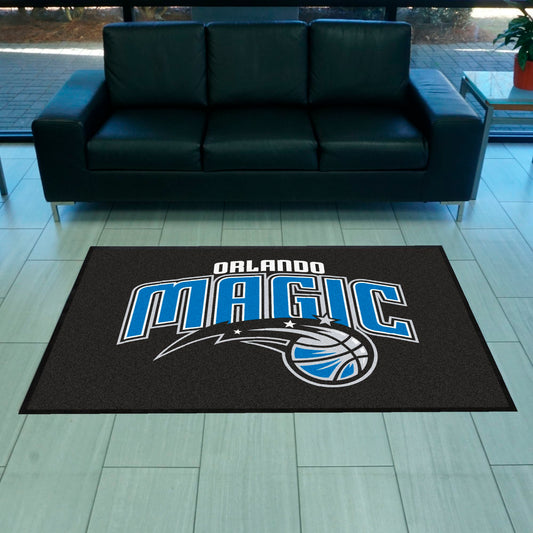 Orlando Magic 4X6 High-Traffic Mat with Durable Rubber Backing - Landscape Orientation - Orlando Magic