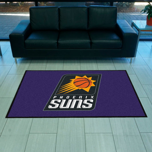 Phoenix Suns 4X6 High-Traffic Mat with Durable Rubber Backing - Landscape Orientation - Phoenix Suns
