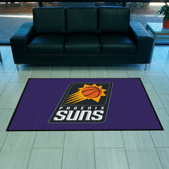 Phoenix Suns 4X6 High-Traffic Mat with Durable Rubber Backing - Landscape Orientation - Phoenix Suns