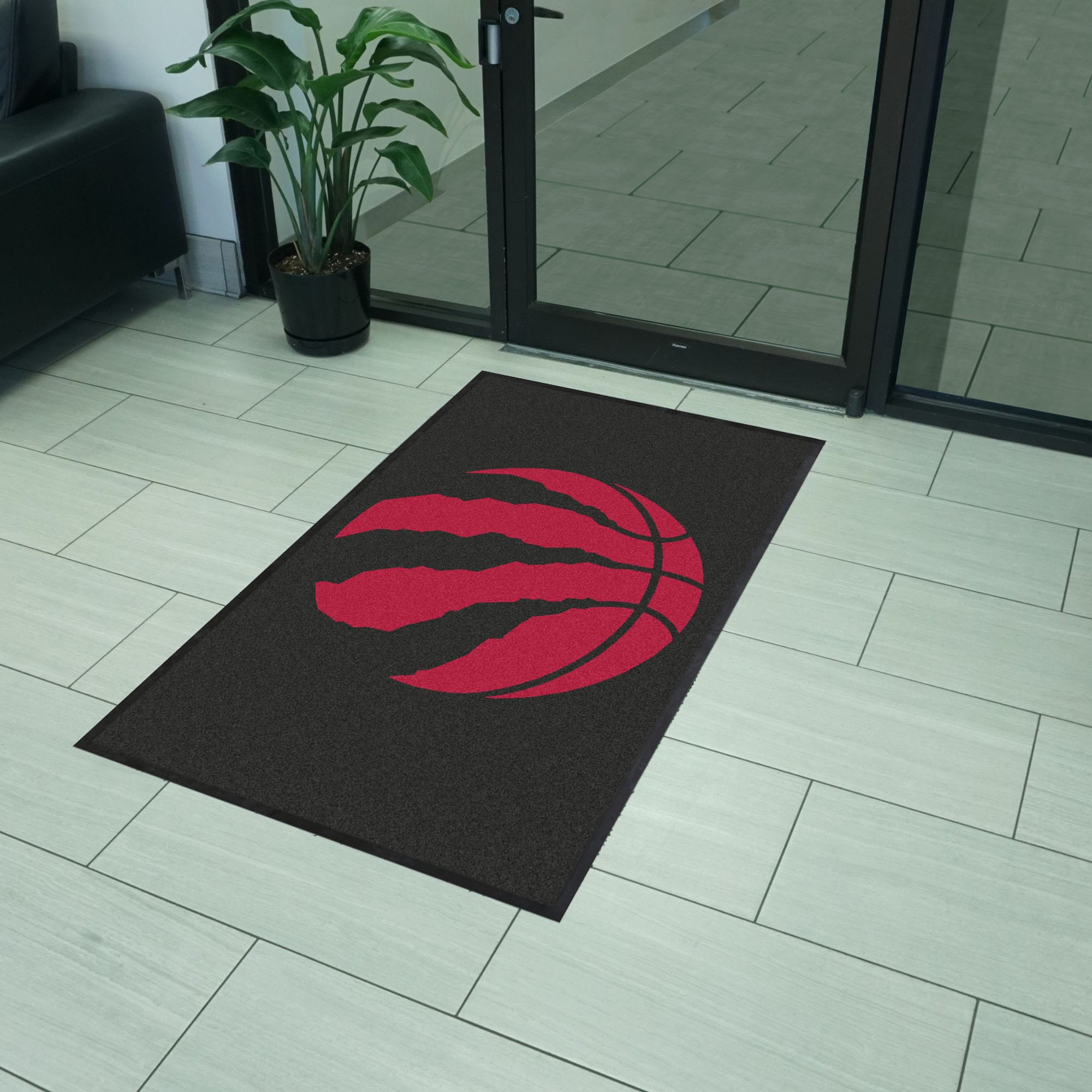 Toronto Raptors 3X5 High-Traffic Mat with Durable Rubber Backing - Portrait Orientation