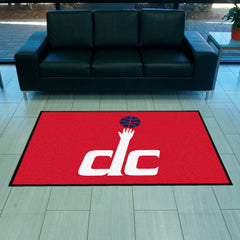 Washington Wizards 4X6 High-Traffic Mat with Durable Rubber Backing - Landscape Orientation
